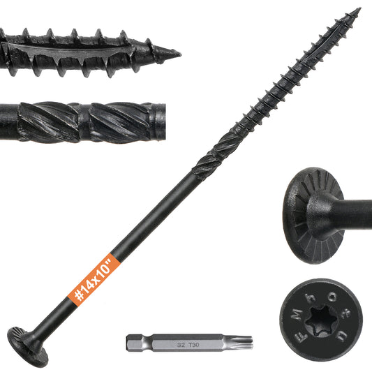 #14 x 10" Wood Structural Lag Screws