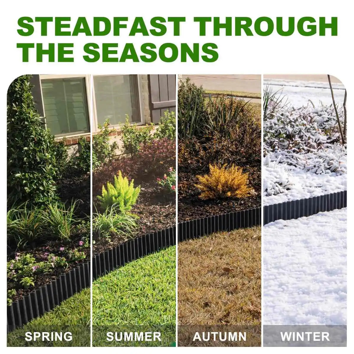 Corrugated Metal Edging, 8" Rust-proof Landscape Edging Border