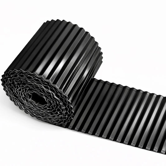 Corrugated Metal Edging, 6" Rust-proof Landscape Edging Border