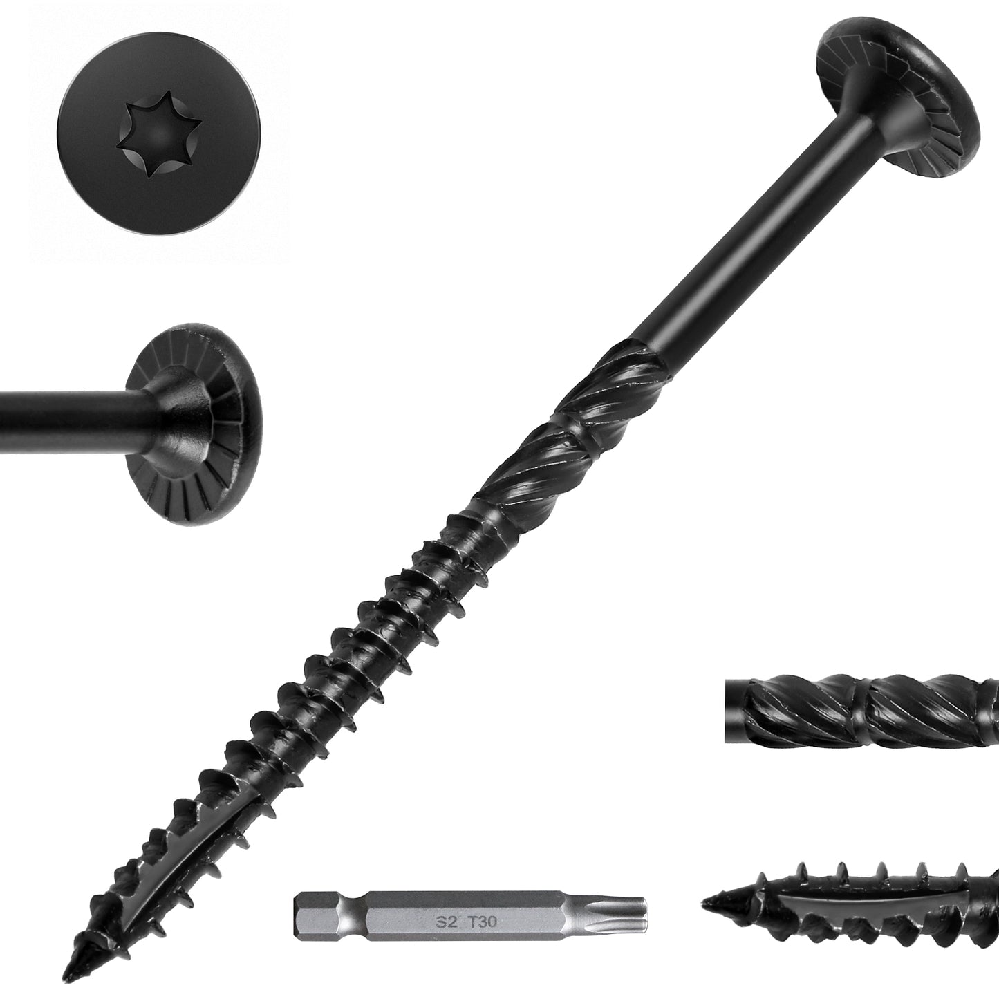 #14 x 4-1/2 Inch Heavy-Duty Wood Screws