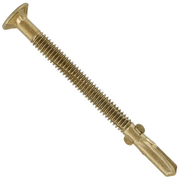 #10 x 1-5/8 Self-Tapping Trailer Deck Screws, T25 Star Bits Screws, Gold