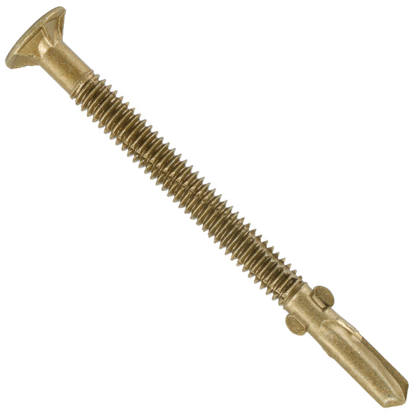 #10 x 1-5/8 Self-Tapping Trailer Deck Screws, T25 Star Bits Screws, Gold