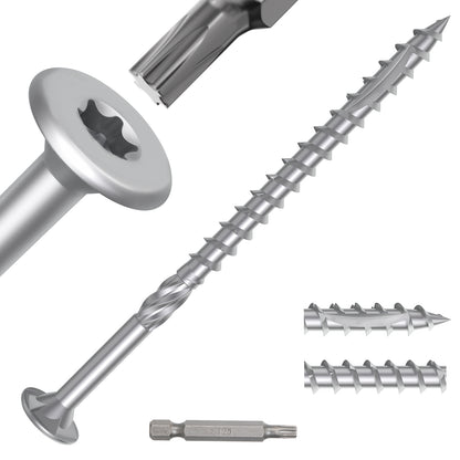 #9 x 2-1/2" Deck Screws, Star Drive Wood Screws