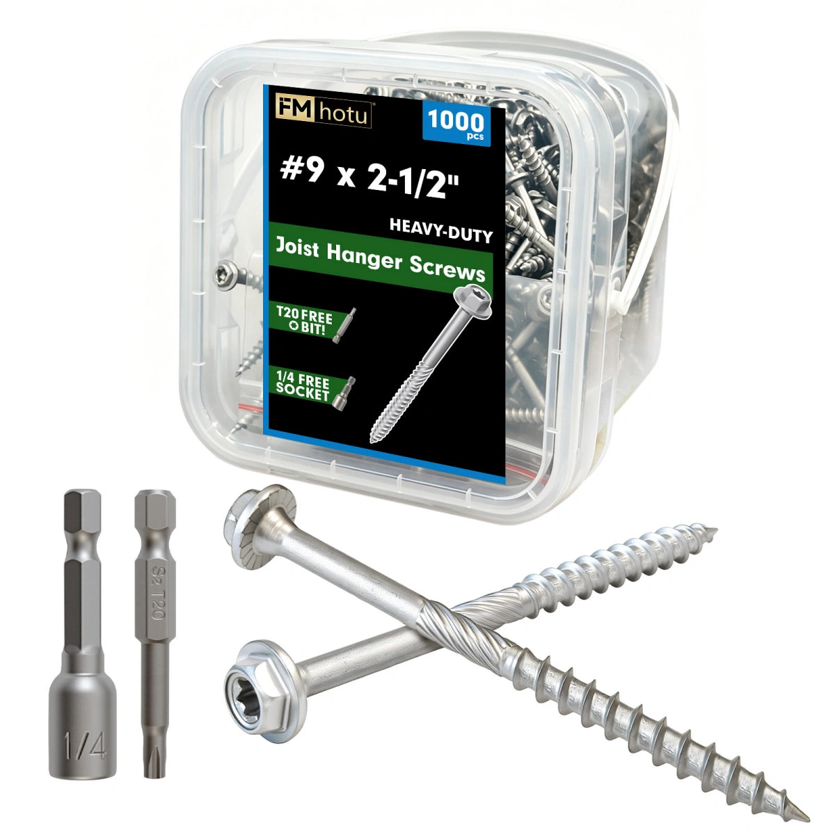 #9 x 2-1/2" Heavy Duty Joist Hanger Screws