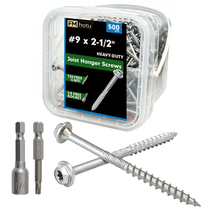 #9 x 2-1/2" Heavy Duty Joist Hanger Screws