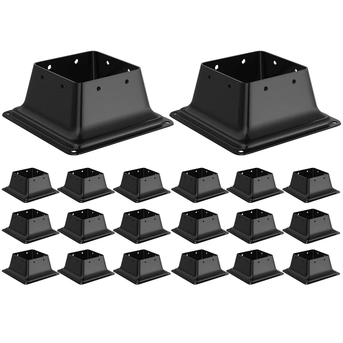 4x4 Post Base, Internal 3.6"x3.6" Heavy Duty Post Bracket