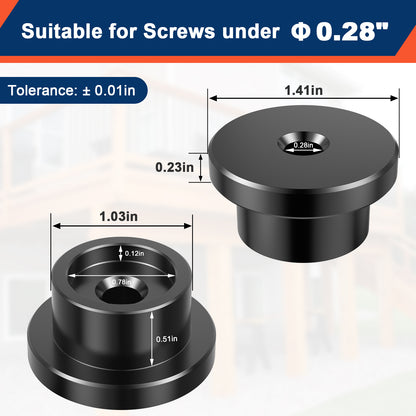 FMhotu Carbon Steel Nuts Heavy Duty Nuts Assortment Kit Washer, 1 inch Screw Hardware Nuts Fastener Tool, Screw Cap Covers Nuts for Decorating Outdoor Pergolas, Pavilions, Decks