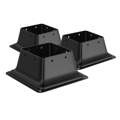 4x4 Post Base, Internal 3.6"x3.6" Heavy Duty Post Bracket