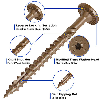 #14 x 2-7/8 Inch Wood Structural Lag Screws