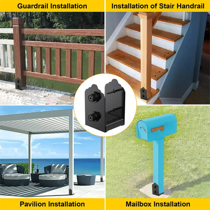 4x4 Post Base, Stainless Steel Adjustable Post Anchor Bracket