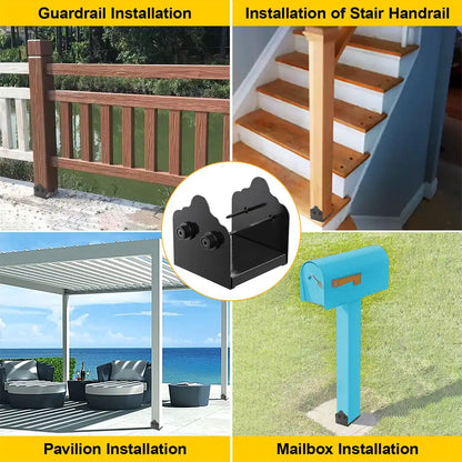6x6 Post Base, Stainless Steel Adjustable Post Anchor Bracket