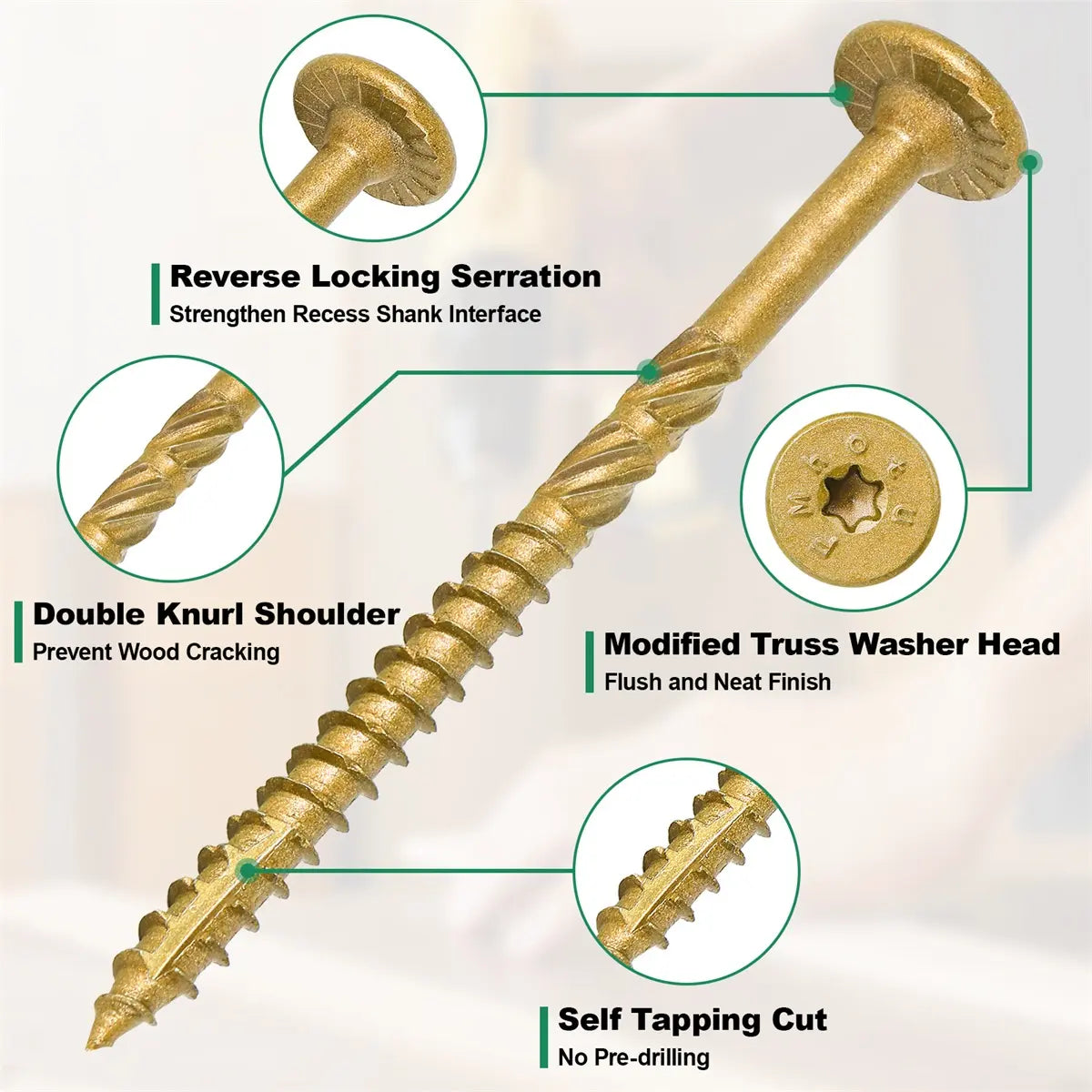 4-1/2 Inch Heavy-Duty Outdoor Deck Screws