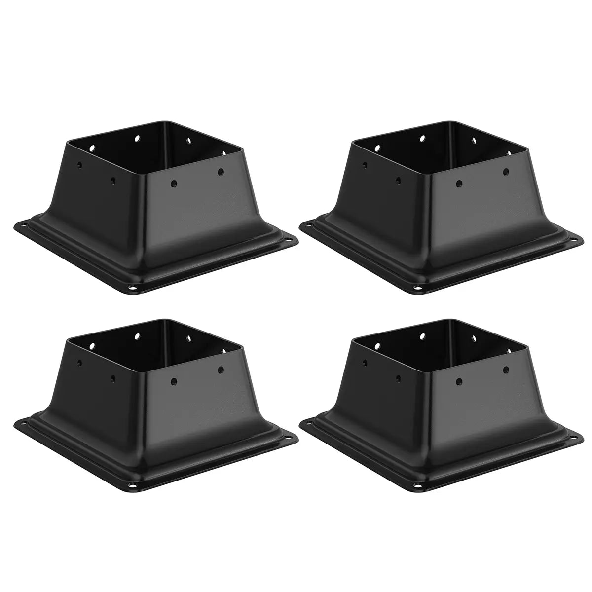 4x4 Post Base, Internal 3.6"x3.6" Heavy Duty Post Bracket