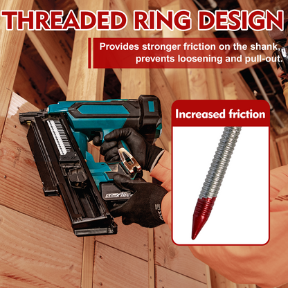 FMhotu 21 Degree Framing Nails 3-1/4" x .131" 1000PCS Ring Shank Plastic Collated Nails for 20-22 Degree Framing Nailer Gun, Hot Dipped Galvanized Full Round Head Framing Nails for Decking Sheathing