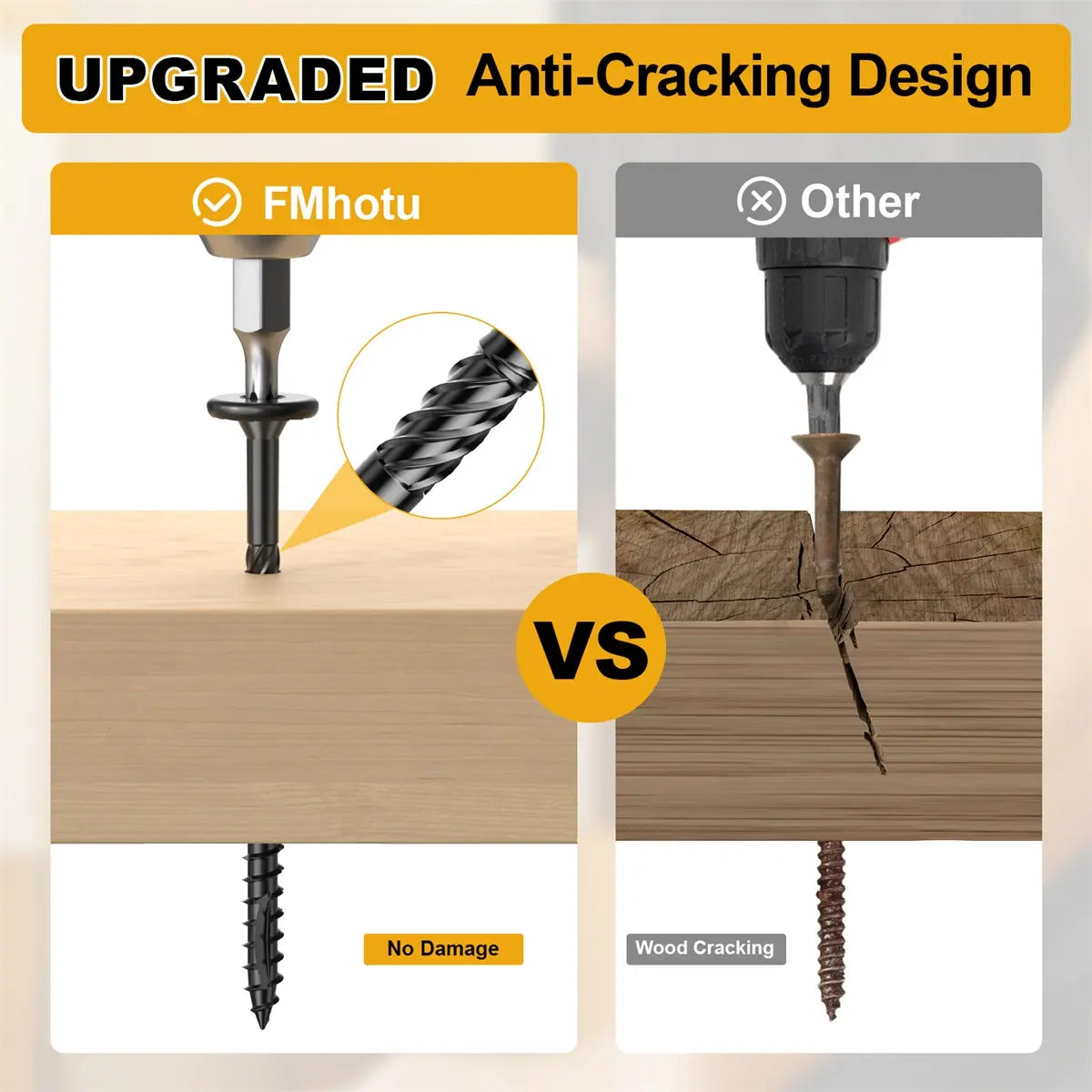 #14 x 3" Wood Structural Lag Screws