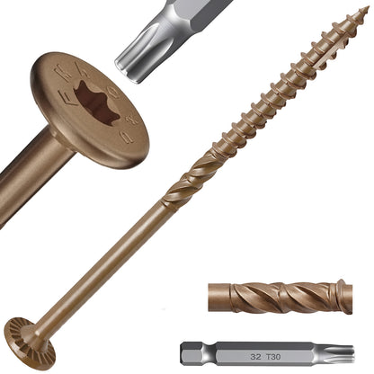 #14 x 6 Inch Wood Structural Lag Screws