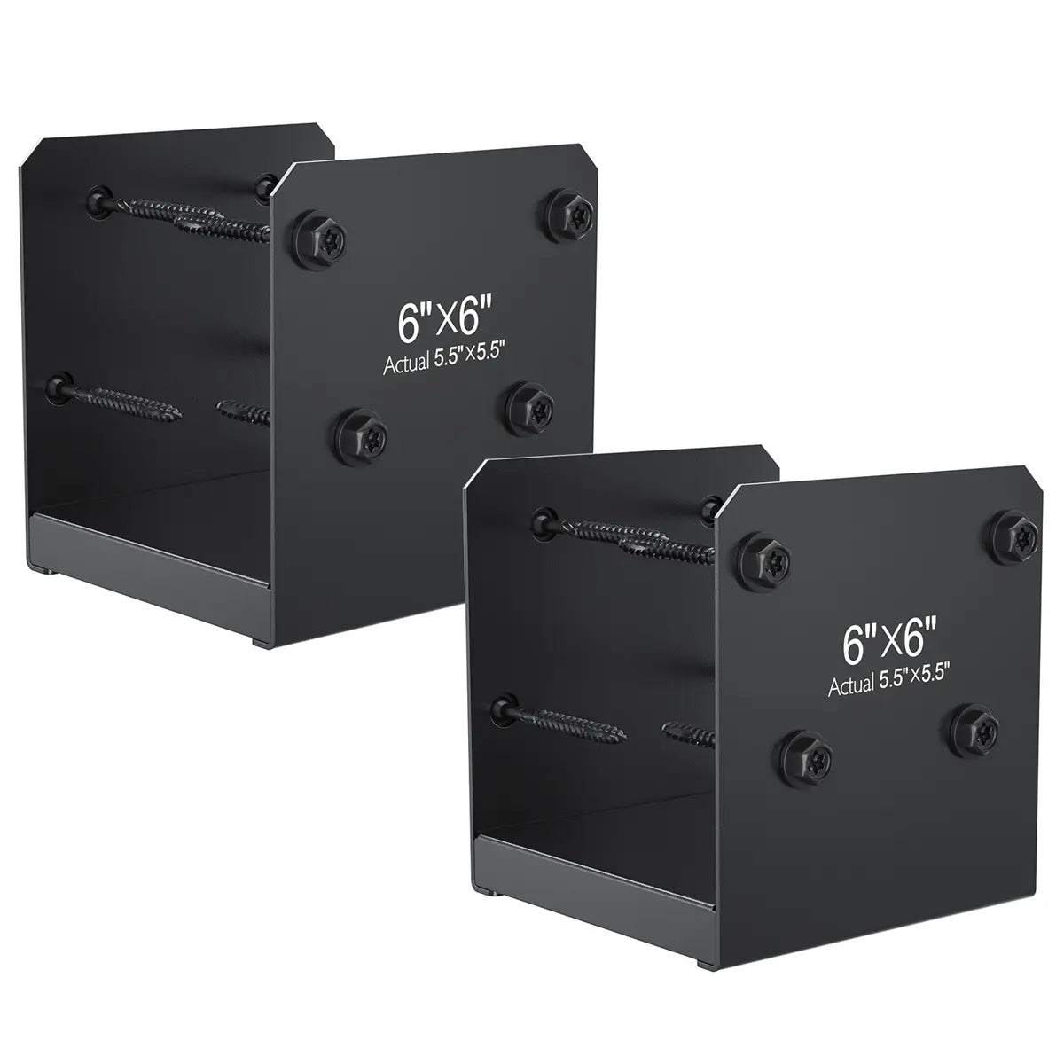 6x6 Stainless Steel Post Base, Deck Concrete Support Anchor Bracket