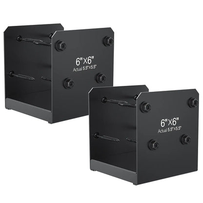 6x6 Stainless Steel Post Base, Deck Concrete Support Anchor Bracket