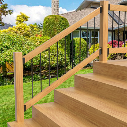 FMhotu 30° Stair Angle Stainless Steel Deck Railing Brackets Connectors for 2"x4" (Actual 1.5"x3.5") Railing Wood Post Stair Fence Railing Connectors with Coated Wood Screws