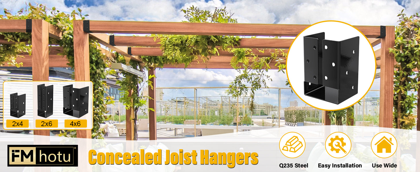 FMhotu Concealed Joist Hanger,4