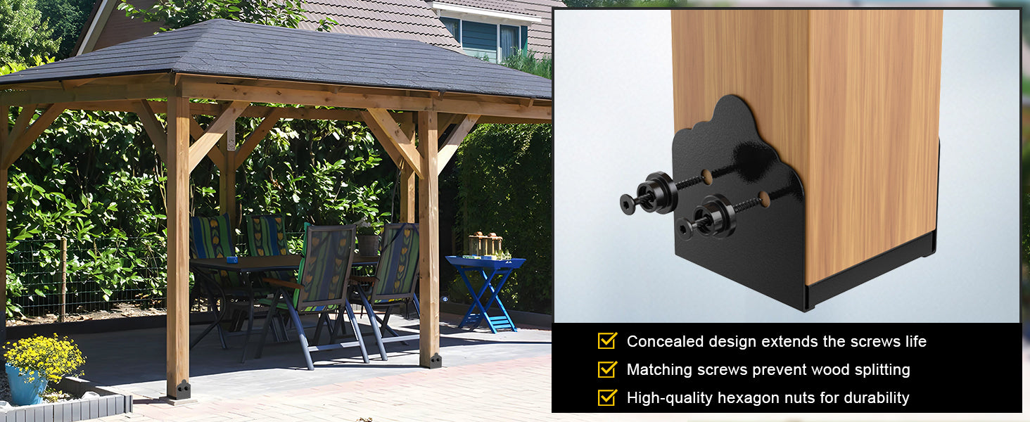 FMhotu 6x6 Post Base, Stainless Steel Adjustable Post Anchor Bracket (Internal 5.5 x 5.5), Adjustable Post Base for Pavilion Deck Porch Handrail Railing Support Decorative Anchor Plate